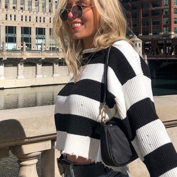 Princess Polly Sweaters - Princess Polly oversized striped sweater